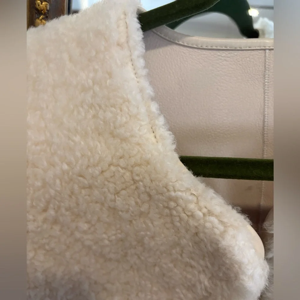 Honeydove Shearling Vest - Picture 4 of 5